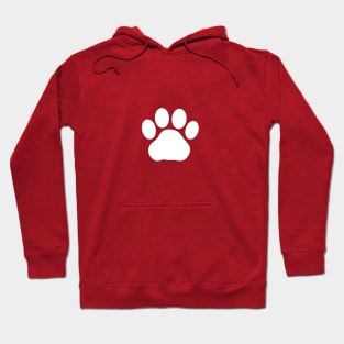 Cat paw print WHITE Hoodie